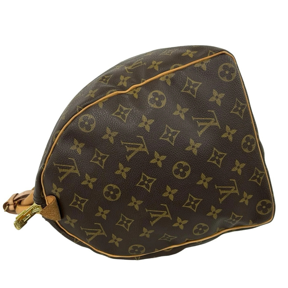 LOUIS VUITTON Authentic Brown Monogram Leather Keepall 45 Boston Bag - Picture 5 of 9